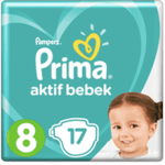 پوشک پریما پمپرز ترک سایز 8 - 17 عددی pampers prima
