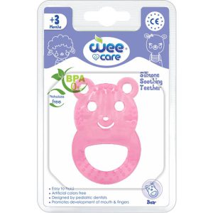 دندان گیر تمام سیلیکونی وی کر طرح خرس و لاک پشت wee care کد T 402/1 or 3