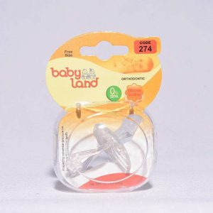 پستانک ارتودنسی تمام سیلیکون بی بی لند کد 274 babyland