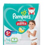پوشک پمپرز شورتی پمپرز pampers مدل Pants سایز 5+ بسته 34 عددی