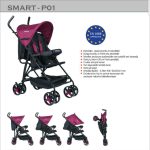کالسکه عصایی مدل smart-p01 در چهار رنگ