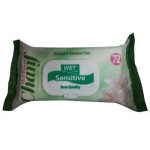 دستمال مرطوب چانف بسته 72 عددی   chanf 72