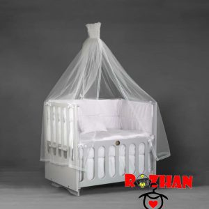 گهواره کنار مادرمستطیل چوبی ابعداد 90*60 دیوانکو Divanco