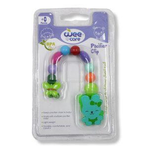زنجیر و گیره پستانک وی کر wee care طرح خرگوش a811