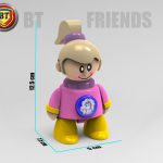 آدمک دختر تک شاخ بتی فرند BtFriends طرح تولو TOLO
