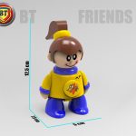 آدمک دختر خلبان بتی فرند مو طلایی BtFriends طرح تولو tolo