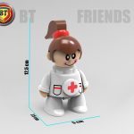 آدمک دختر پرستار بتی فرند BtFriends طرح تولو tolo