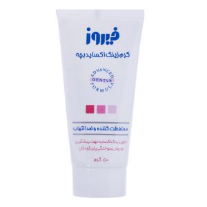 کرم زینک اکساید 10% فیروز مناسب پوست های دارای سوختگی 50 میلی لیتر FIROOZ