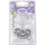 پستانک ارتودنسی درب‌دار سفید وی کر سایز یک کد P 124 wee care