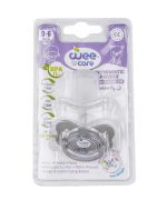 پستانک ارتودنسی درب‌دار سفید وی کر سایز یک کد P 124 wee care