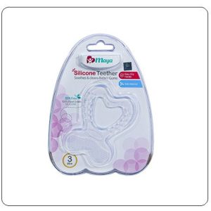 دندان گیر تمام سیلیکون طرح قلب مایا maya 4542