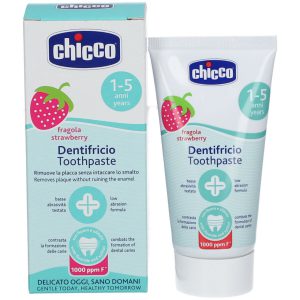 خمیر دندان چیکو chicco با طمع توت فرنگی