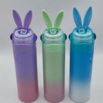 فلاسک خرگوش گوش دار چرمی 2 رنگه 500  میلی 2620