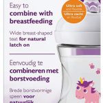شیشه شیر اونت مدل طرح دار  اسب شاخ  ظرفیت 260 میلی لیتر avent
