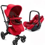ست كالسكه و كرير قرمز  یاقوتی کنکورد  Cocnord Tomato Red Neo and Air Safe Travel System Cona0975