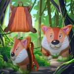 کوله پشتی بچه گانه Wildpack طرح روباه اوکی داگ okiedag