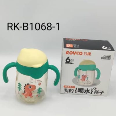 لیوان آبمیوه خوری نی دار 250 میل رووکو سبز  Rovco  کد  B1068-1