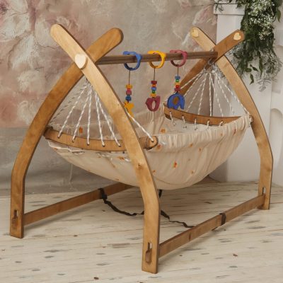 گهواره ننو سرخ پوستی چوبی دانینی danini
