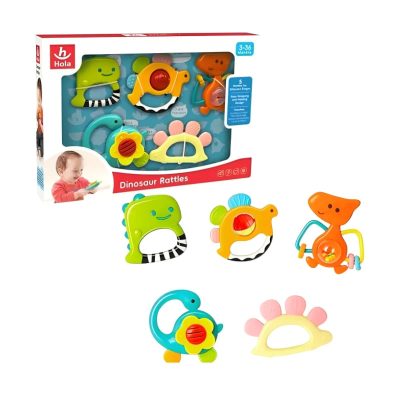 ست جغجغه دندانگیر هولی تويز کد 1109برند HUILE TOY