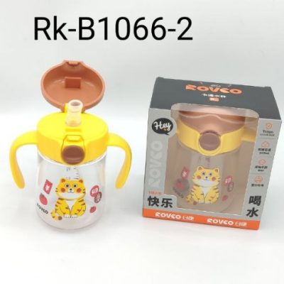 لیوان نی و دسته دار طرح شیر موز رووکو ROVCO طرح ماشین و حیوانات با کد rk-b1066-2