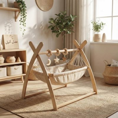 گهواره چوبی برند ماتاکیدز Mata kids مدل آنیل