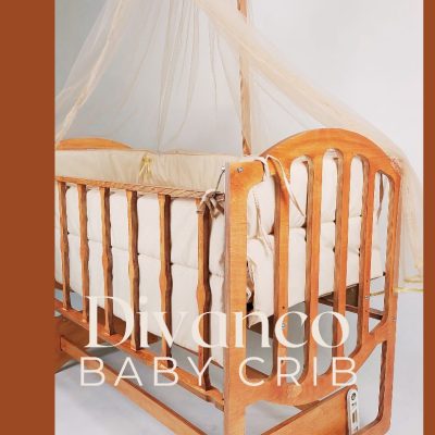 گهواره کنار مادر مدل الیزا (همراه با چرخ قفلدار) ابعداد 60*120 برند دیوانکو Divanco