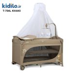 تخت و پارک کنار بازشو و یک گهواره شو کیدیلو kidilo مدل T704L - Image 4