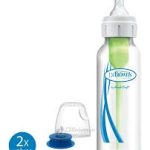 شیشه شیر طلقی 250 میل نوزاد باریک طرح شیر دکتر براون Dr Brown's کد sb815-intl-med