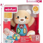 اسباب‌بازی خرس پولیشی موزیکال ABC وین فاین WinFun کد 00681 - Image 3