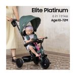 سه چرخه کودک کیوپلی QPlay مدل Elite platinum 6in1 - Image 4
