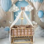 گهواره چوبی برند ماتاکیدز Mata kids مدل میلو (90*50)