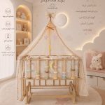 گهواره چوبی برند ماتاکیدز Mata kids مدل آنجل  (90*50)