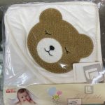 حوله کلاهدار نوزادی بیبی لایک baby like طرح خرس چشم بسته تدی