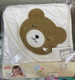 حوله کلاهدار نوزادی بیبی لایک baby like طرح خرس چشم بسته تدی