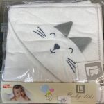 حوله کلاهدار نوزادی بیبی لایک baby like طرح گربه