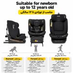 صندلی ماشین جووی کیدز Jovikids مدل Ranger TT 360   رنگ (مشکی گرک ومیش _صورتی) - Image 6