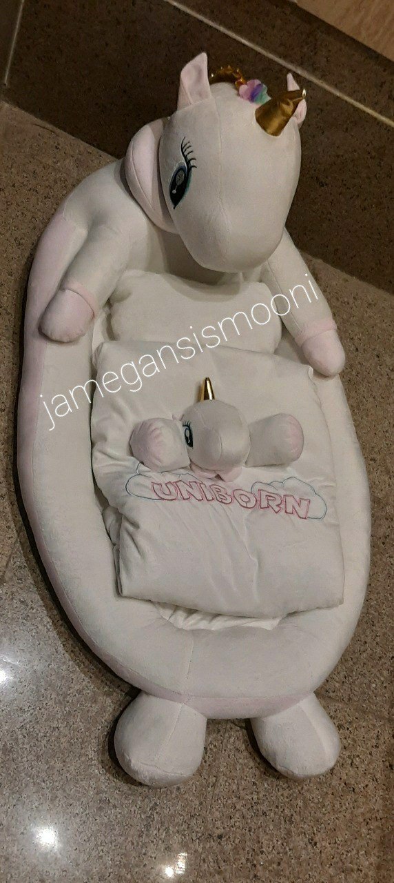 1 تشک گاردار (سرویس 3 تکه) عروسکی طرح اسب تک شاخ جامگان jamegan - Image 1