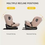 صندلی ماشین جووی کیدز Jovikids مدل Ranger TT 360   رنگ (مشکی گرک ومیش _صورتی) - Image 11