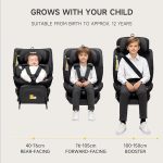 صندلی ماشین جووی کیدز Jovikids مدل Ranger TT 360   رنگ (مشکی گرک ومیش _صورتی) - Image 18
