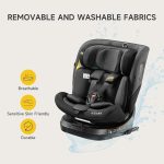 صندلی ماشین جووی کیدز Jovikids مدل Ranger TT 360   رنگ (مشکی گرک ومیش _صورتی) - Image 19