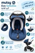 کریر برند ماتسی هلند رنگ آبی کاربنی mutsy