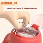 شیشه آبمیوه خوری سوپاپ دار 240 میل 3+ رووکو Rovco  rk-N1067-2 - Image 2