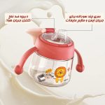 شیشه آبمیوه خوری سوپاپ دار 240 میل 3+ رووکو Rovco  rk-N1067-2 - Image 5